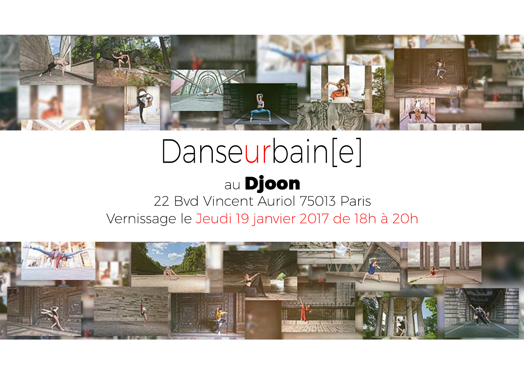 affiche de l'expo au djoon à paris 13 en 2017